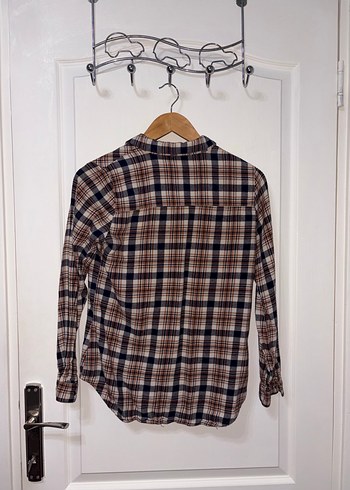 Düğmeli Uzun Kollu Kadın Oduncu Gömlek - Görsel 3