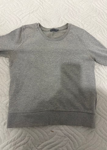 Gri Calvin Klein Kadın Sweatshirt - Görsel 5