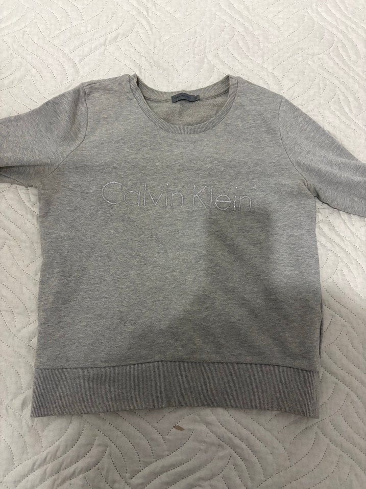 Gri Calvin Klein Kadın Sweatshirt - Görsel 5