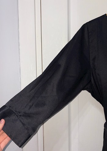 Siyah Midi Gece Elbisesi - Görsel 4