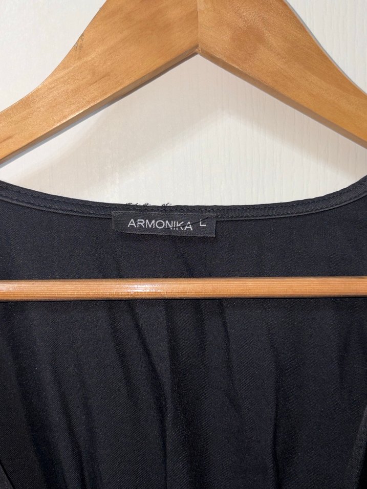 Siyah Midi Gece Elbisesi - Görsel 5