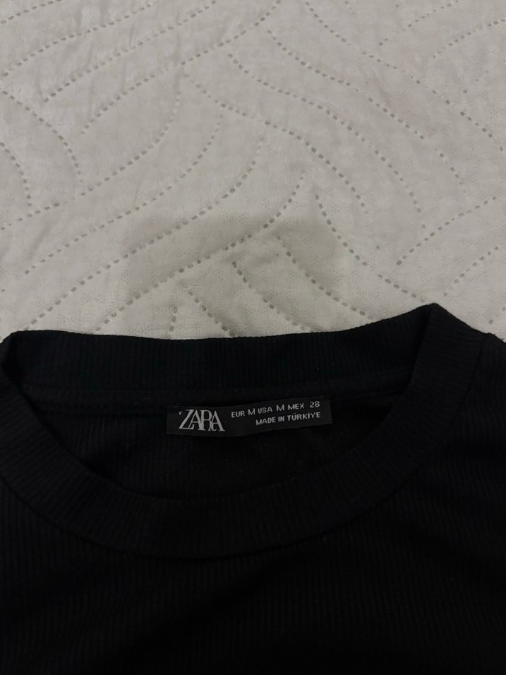 Siyah Zara Uzun Kollu Tişört - Görsel 3