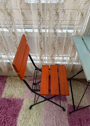 Ahşap Katlanır Masa Takımı - Görsel 3