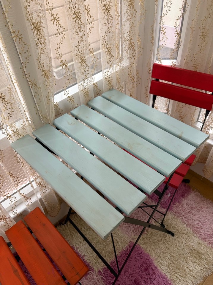 Ahşap Katlanır Masa Takımı - Görsel 4