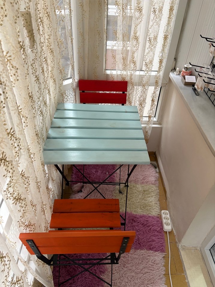 Ahşap Katlanır Masa Takımı - Görsel 2