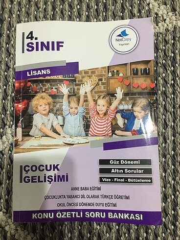 Çocuk gelişimi 4. Sınıf kitapları