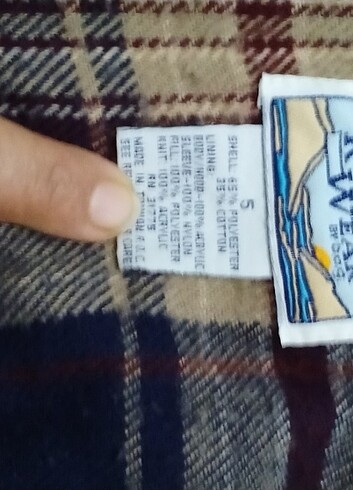 4 Yaş Beden camel Renk Sıcak tutan mont