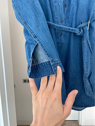 m Beden Denim elbise