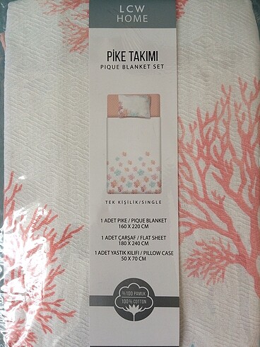  Beden Lc Waikiki Home tek kişilik pike takımı
