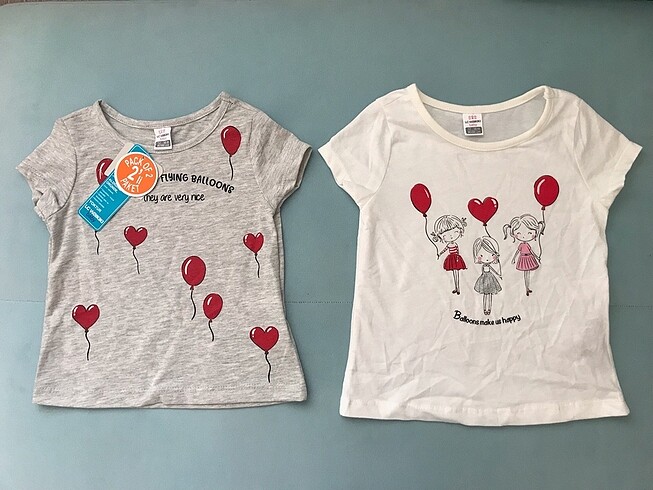 LC Waikiki Lc Waikiki kız bebek 2li tişört