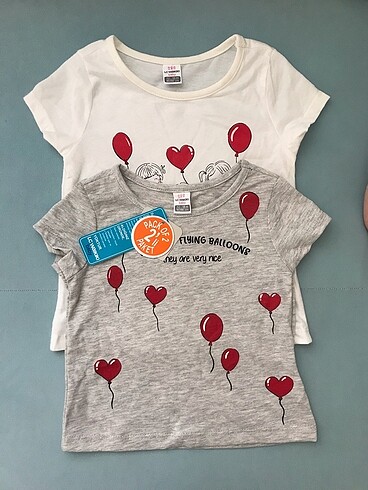 Lc Waikiki kız bebek 2li tişört
