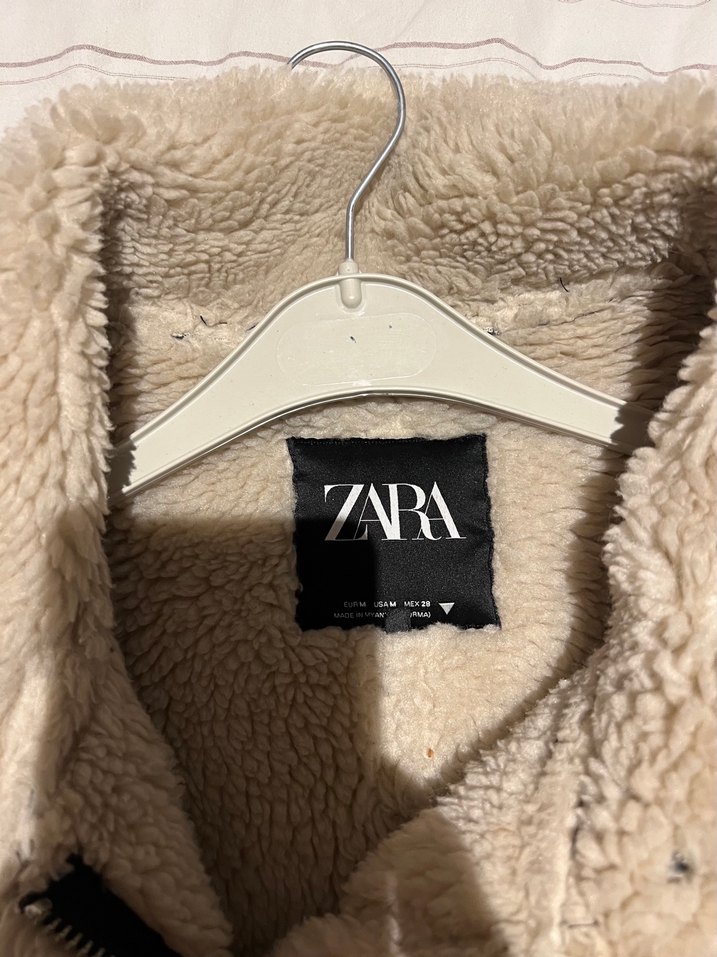 Zara Kısa Kürklü Deri Ceket - Görsel 2