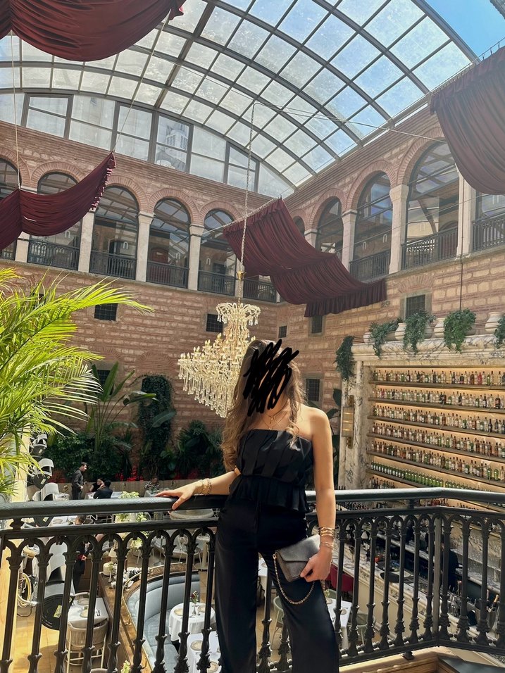 Zara Siyah Straplez Bluz - Görsel 3