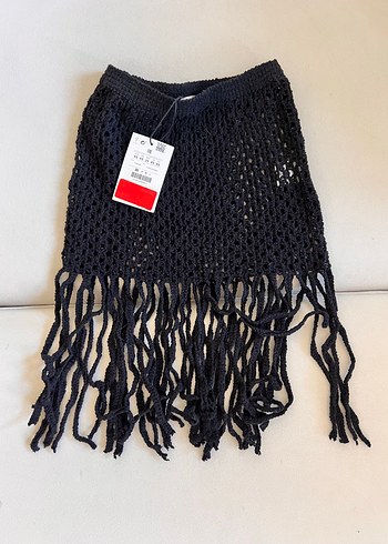 Pull&bear Siyah Püsküllü Pareo
