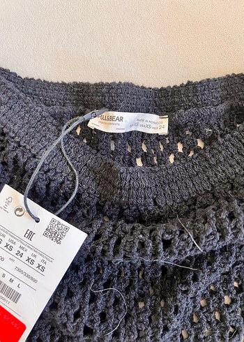 Pull and Bear Pull&bear Siyah Püsküllü Pareo