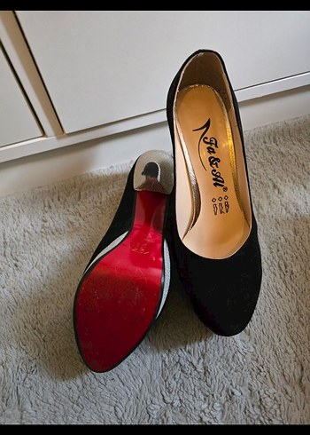 Siyah Platform Topuklu Kadın Ayakkabı - Görsel 2