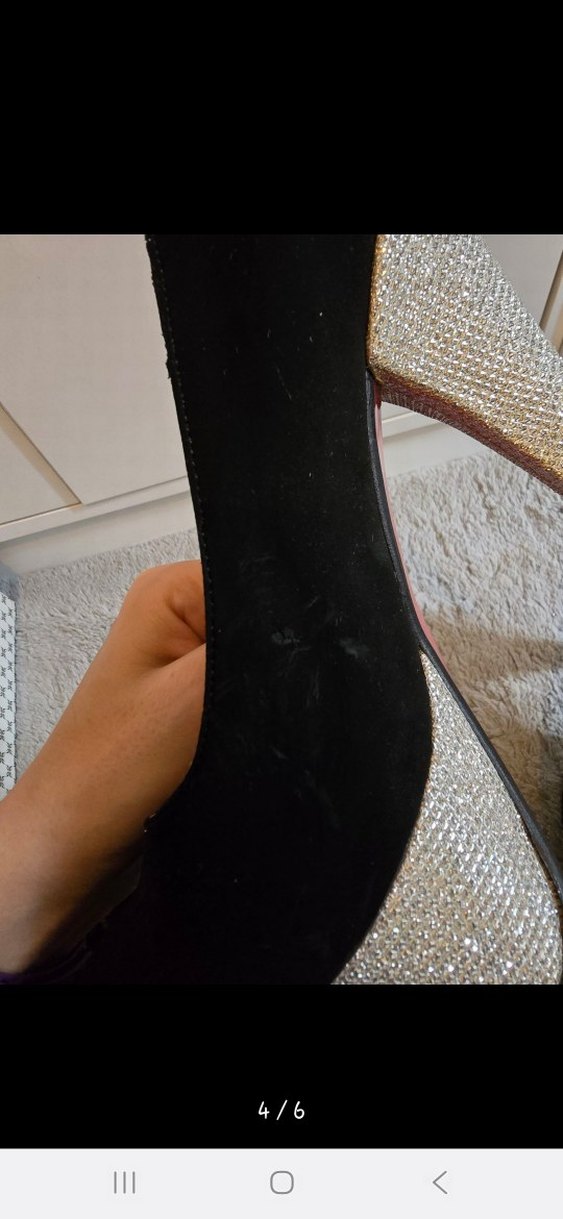 Siyah Platform Topuklu Kadın Ayakkabı - Görsel 4