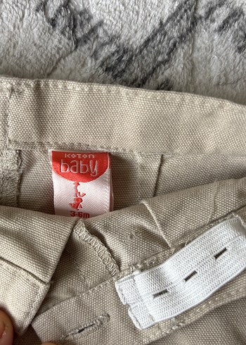 Erkek Bebek Keten Gömlek ve Şort Takımı - Görsel 2