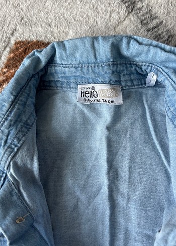 Erkek Bebek Keten Gömlek ve Şort Takımı - Görsel 3