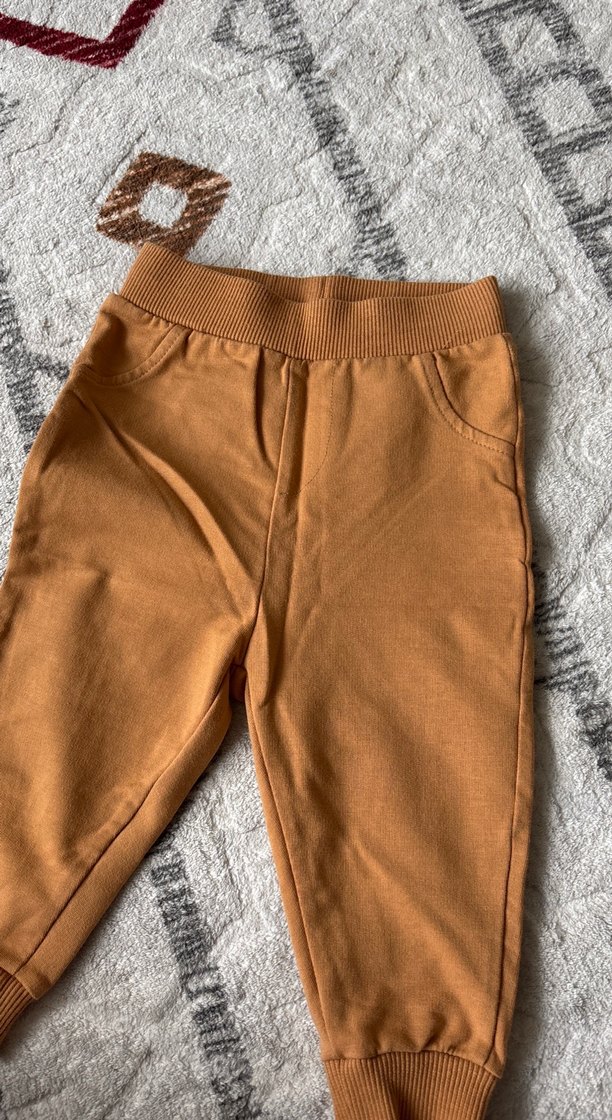 Baskılı Kahverengi Bebek Takımı - Görsel 2