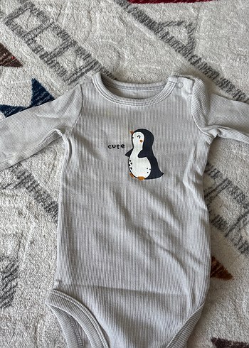 Gri Bebek Erkek Uzun Kollu Tulum ve Pantolon - Görsel 2