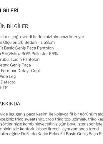 Gri Geniş Paça Pantolon - Görsel 8