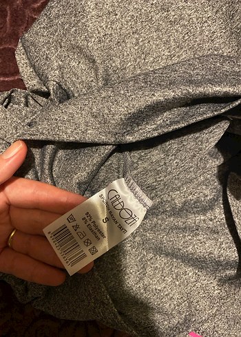 Gri Spor Kadın Tayt - Görsel 3