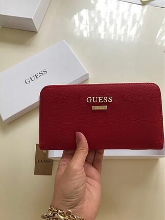 Kırmızı guess cüzdan