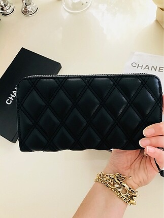  Beden Chanel siyah cüzdan