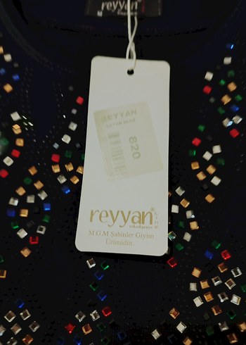 Lacivert Payetli  Bluz - Görsel 6