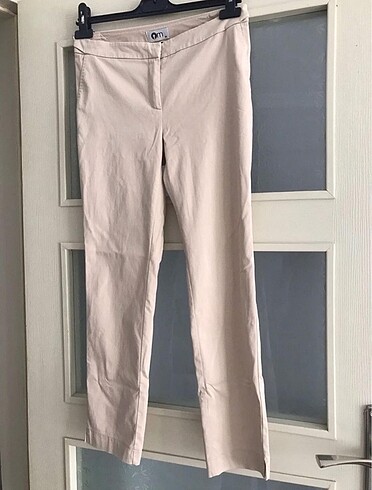 s Beden Bej Kadın Kumaş Pantolon