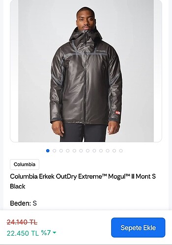 Columbia Erkek OutDry Extreme? Mogul? II Mont S Black