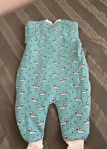 12-18 Ay Beden Turkuaz Erkek Çocuk Fermuarlı Uzun Kollu Pijama