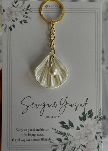 hediyelik istiridye Anahtarlık - Görsel 6