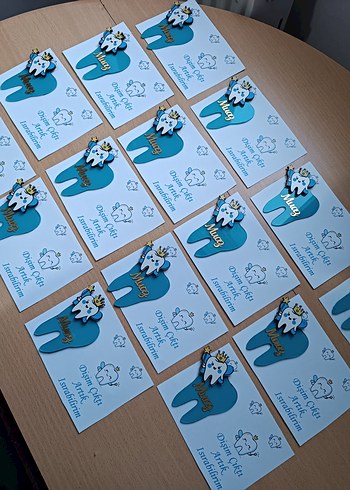 Turkuaz Diş Temalı Magnet Çocuk Hediyesi - Görsel 2