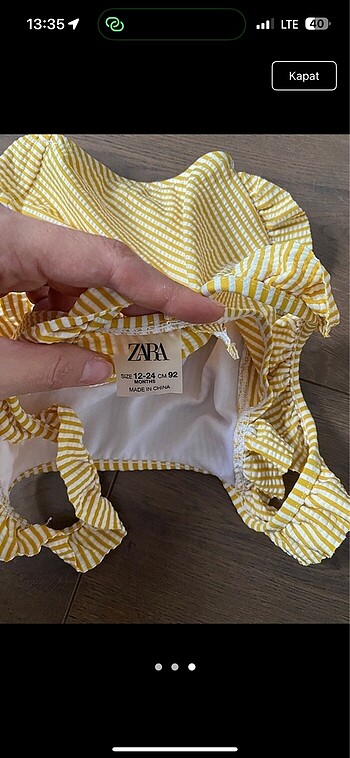 18-24 Ay Beden Bebek zara mayo