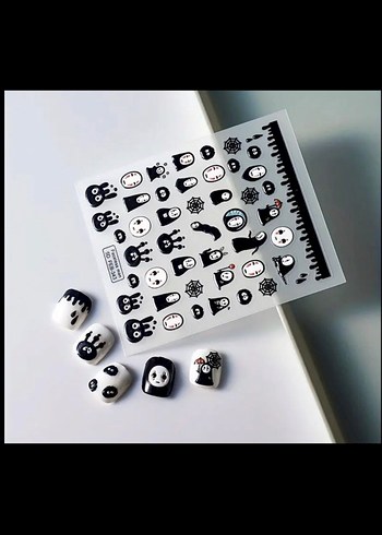 Ghibli Sprited Away Tırnak Sticker Seti Nail Art - Görsel 4
