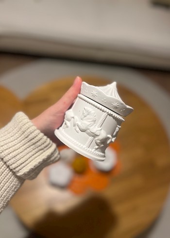 Beyaz Atlı takı kutusu - Görsel 3