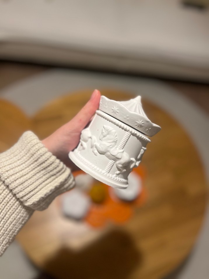 Beyaz Atlı takı kutusu - Görsel 3