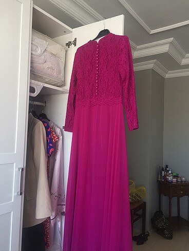 Uzun kollu abiye - Görsel 7