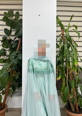 Nakışlı Uzun Salaş Kadın Abiye - Görsel 3