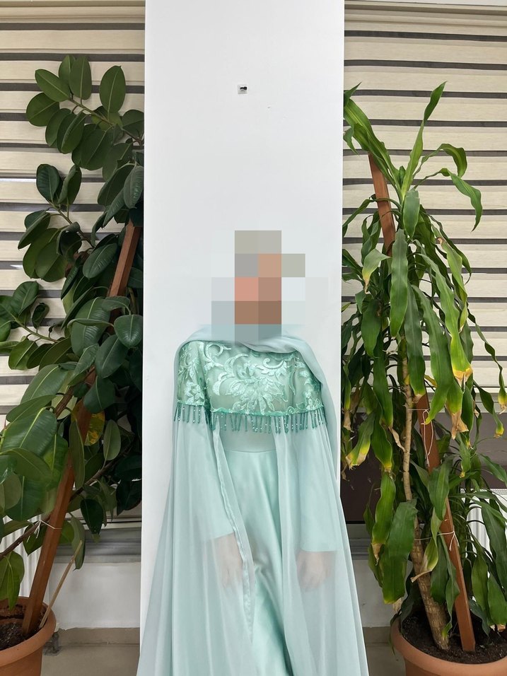 Nakışlı Uzun Salaş Kadın Abiye - Görsel 3