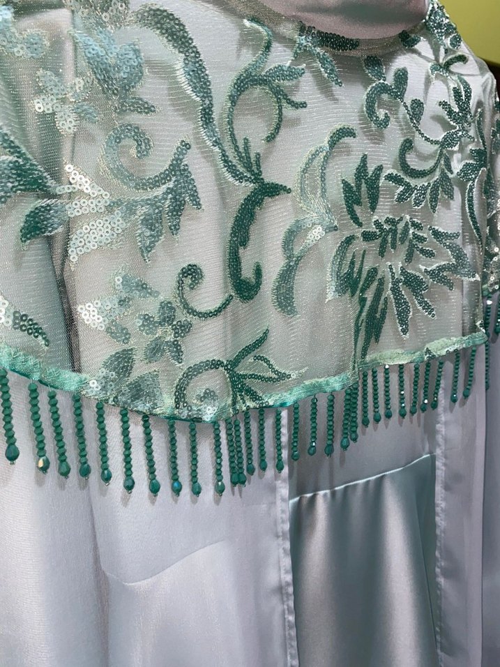 Nakışlı Uzun Salaş Kadın Abiye - Görsel 2