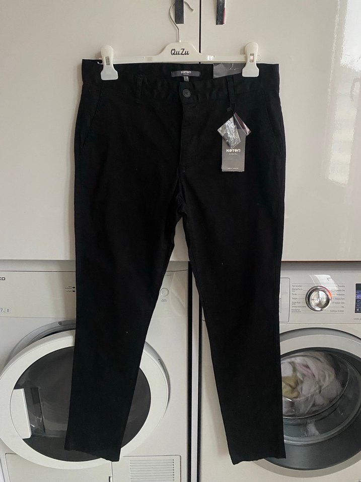 Siyah Skınny Fit Erkek Pantolon - Görsel 2