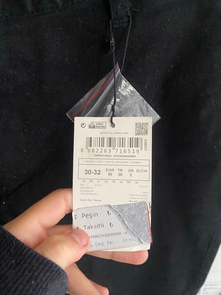 Siyah Skınny Fit Erkek Pantolon - Görsel 4