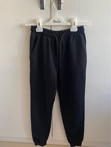 11-12 Yaş Beden Siyah Jogger Eşofman