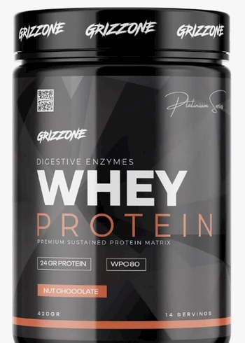 Grizzone Whey Protein Tozu 420g Çikolata Aromalı