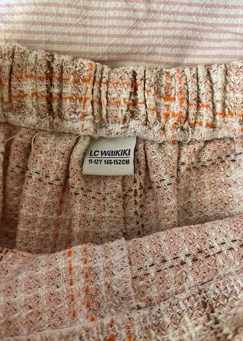 Düğmeli Bej Midi kız çocuk Etek - Görsel 4