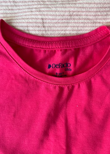 Kız Çocuk Parlak Pembe Uzun Kollu Tişört - Görsel 2