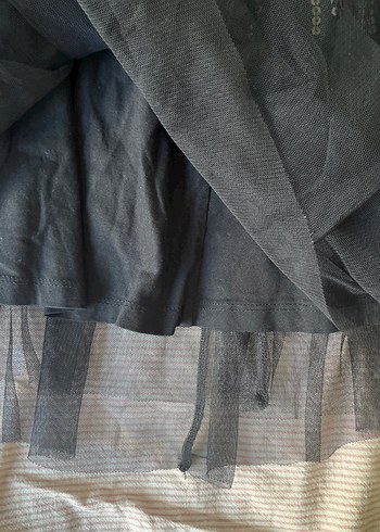 Kız Çocuk Siyah Fırfırlı Etek - Görsel 3